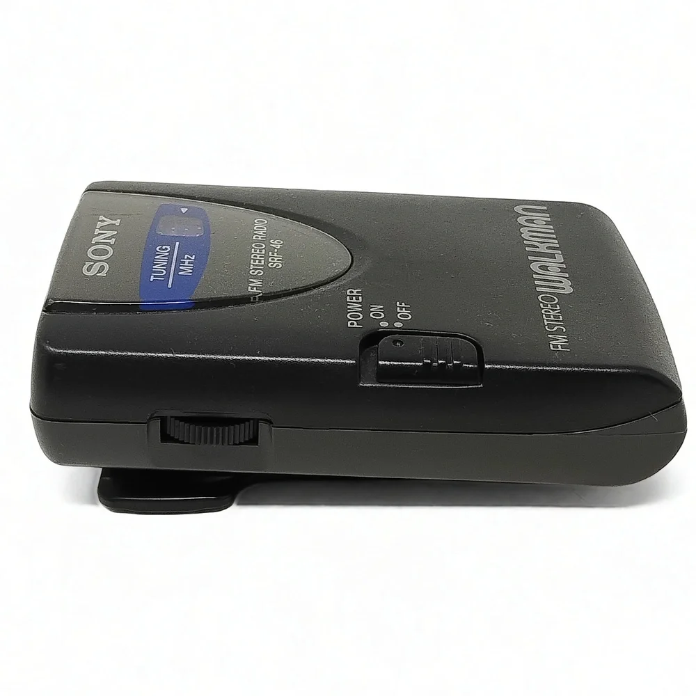 Sony Walkman SRF-46 FM Radio Pocket Receiver Analog Tuner Belt Clip Minimalist